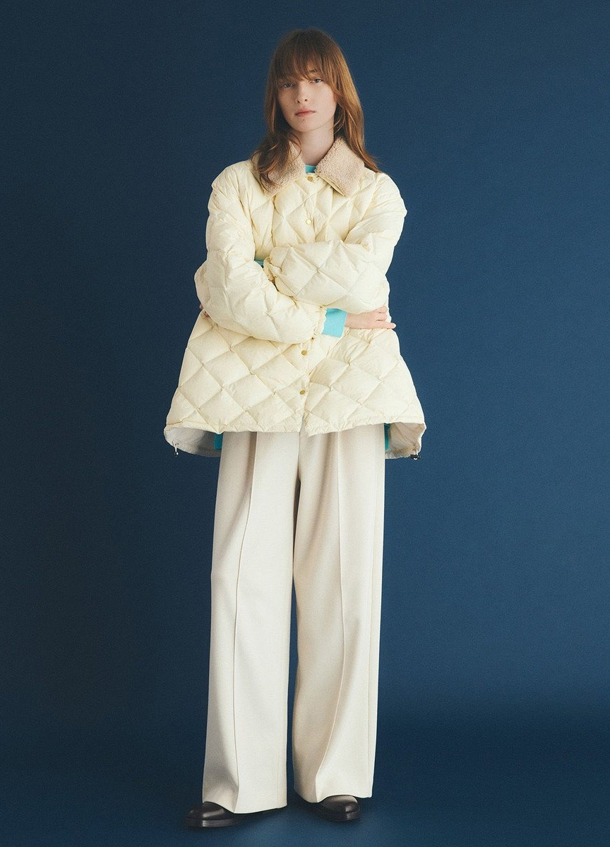 毛領拼接雙穿羽絨外套